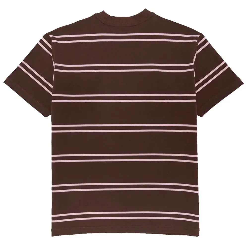 Krooked Eyes EMB Stripe Brown T-Shirt