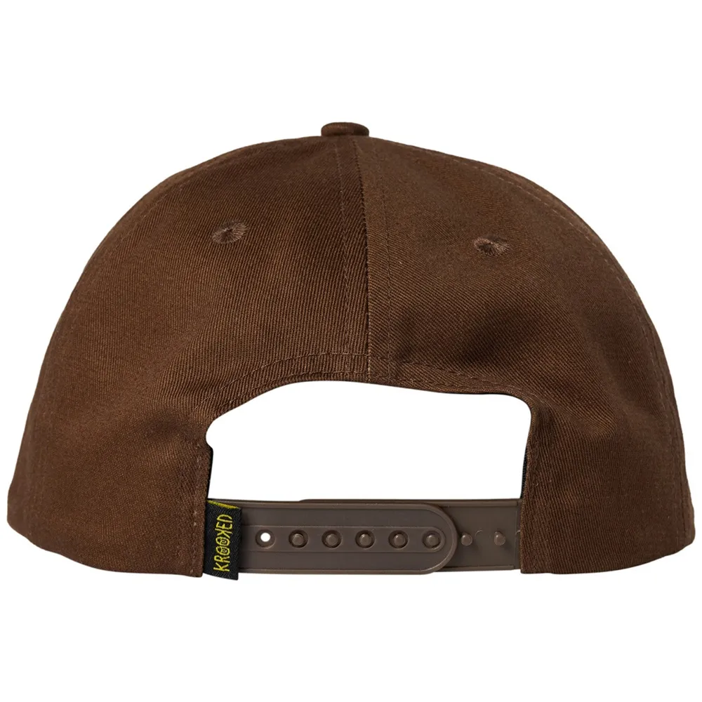 Krooked Sweatpants Redux Brown Snapback Hat