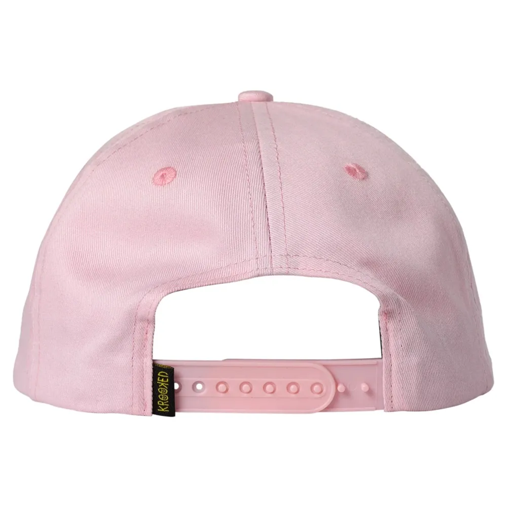 Krooked Eyes Pink Adjustable Hat