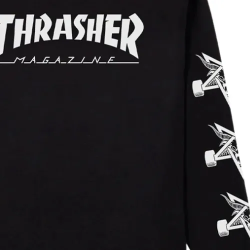 Thrasher Mag Goat Black Long Sleeve Shirt