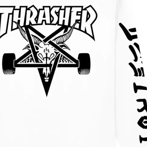 Thrasher Goat Destroy White Long Sleeve Shirt