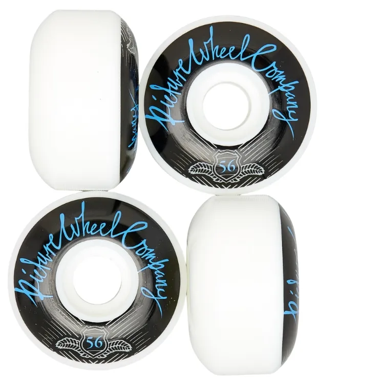 Picture Wheel Co POP Black Blue 99A 56mm Skateboard Wheels