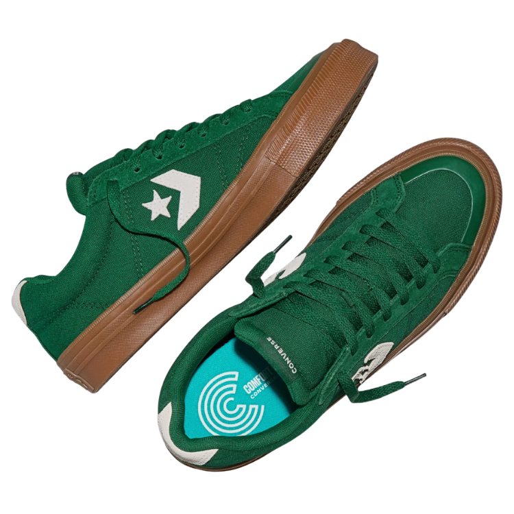 Converse Sport Casual Low Top Creeping Forest Vintage White Gum Shoes