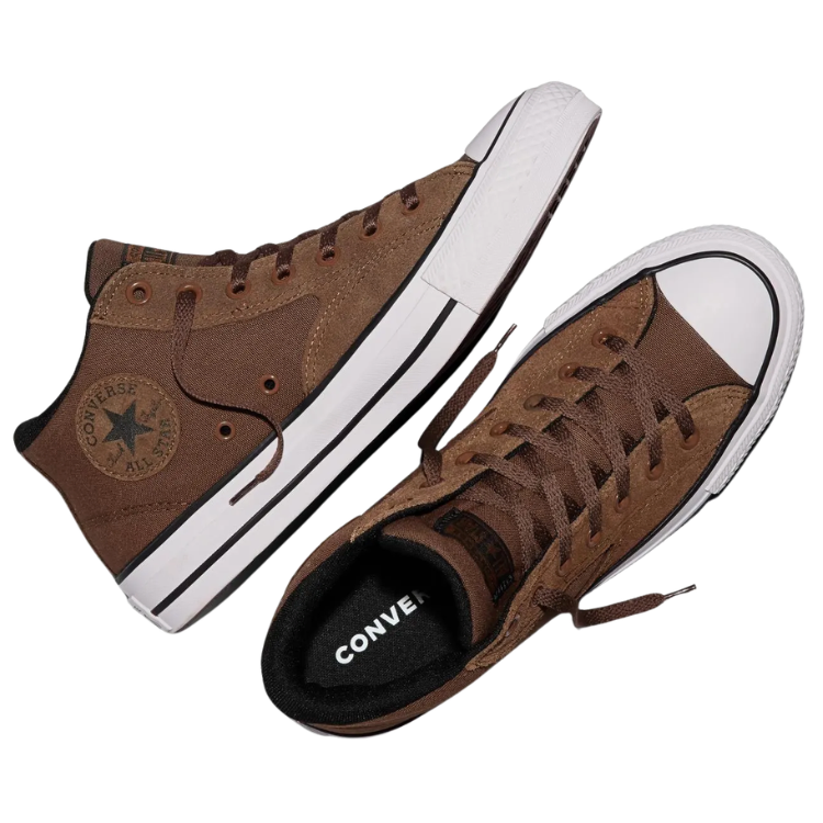Converse Chuck Taylor All Star Malden Street Mid Heavy Brown Black White Shoes