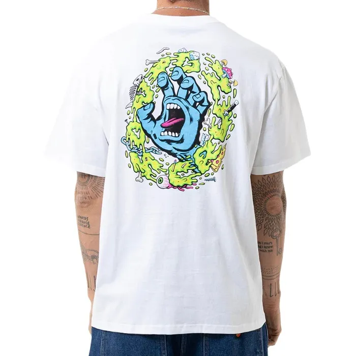 Santa Cruz Slime Scream Box Fit White T-Shirt