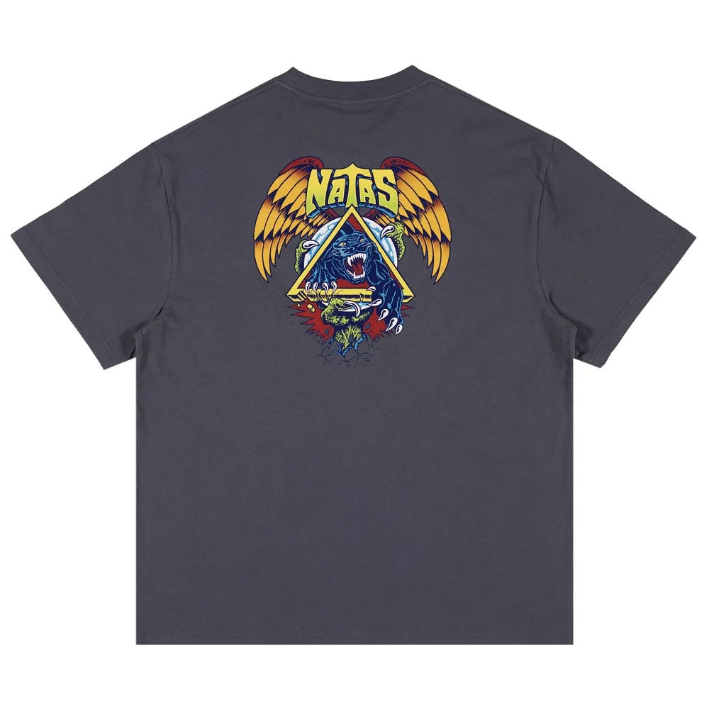 Santa Cruz Natas SC Panther Dark Grey Box Fit T-Shirt