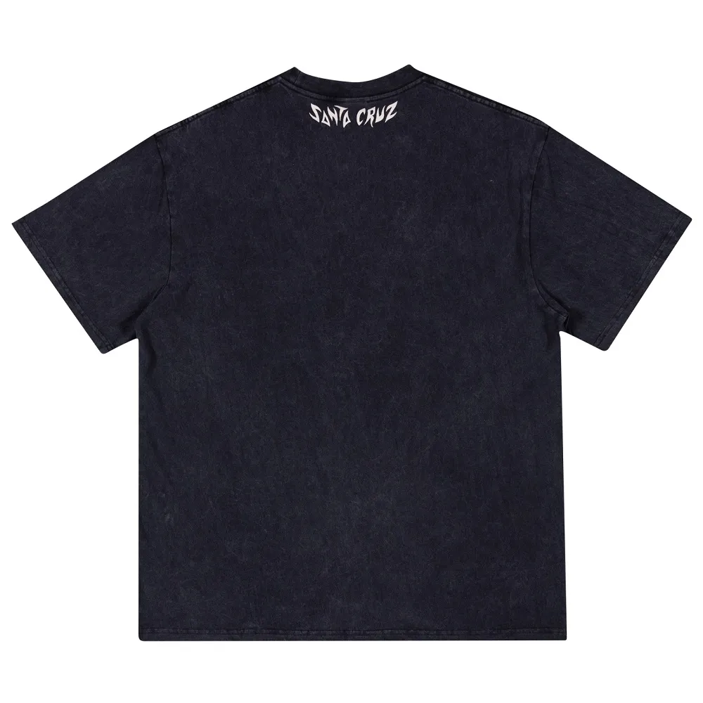 Santa Cruz Pace Torch Inverted Washed Black Box Fit T-Shirt