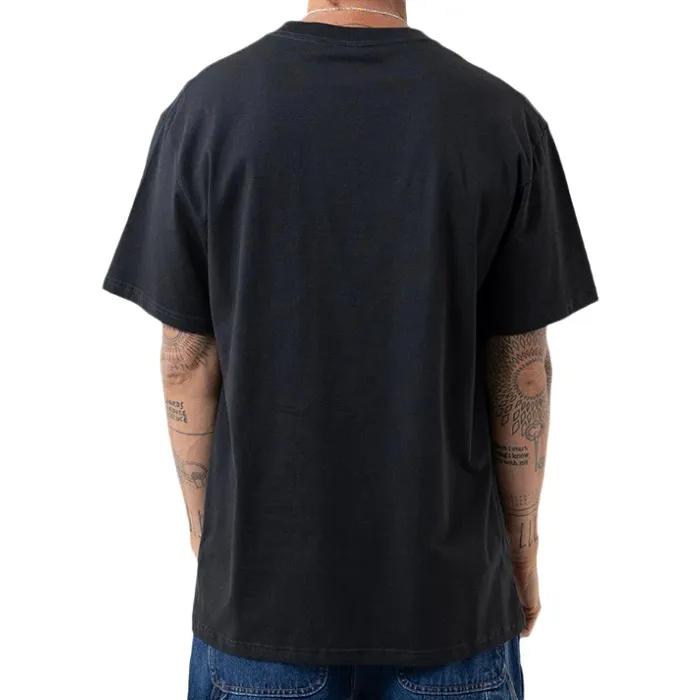 Santa Cruz Salba Street Skate Ad Washed Off Black Box Fit T-Shirt