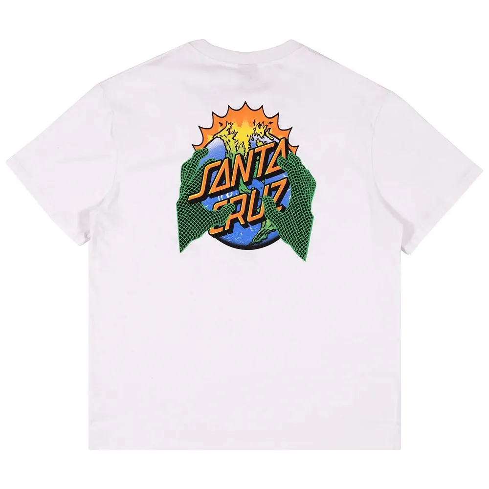 Santa Cruz Kendall End Of The Dot White Box Fit T-Shirt