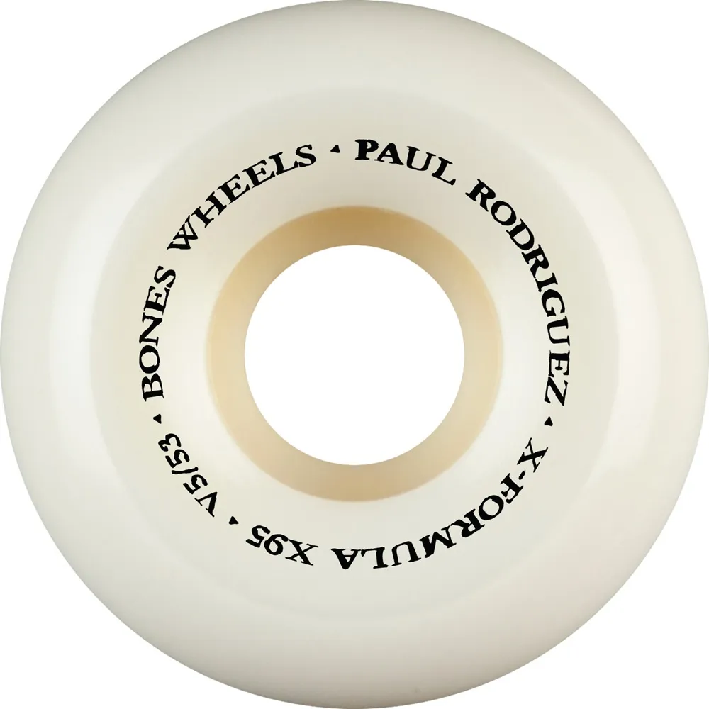 Bones X-Formula P Rod SW Heel Sidecut V5 95A 53mm Skateboard Wheels