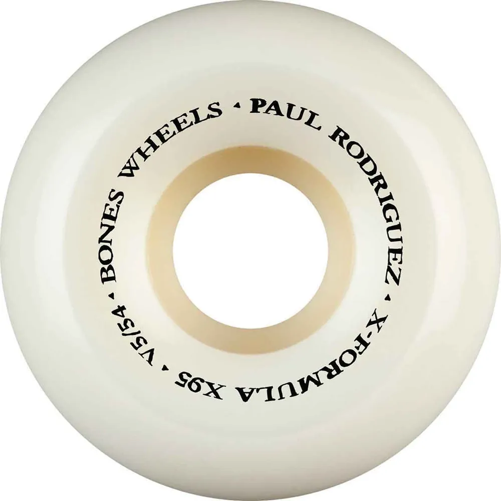 Bones X-Formula P Rod SW Heel Sidecut V5 95A 54mm Skateboard Wheels