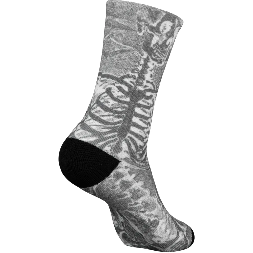 Powell Peralta Skull & Sword Skeleton Charcoal Mens Socks