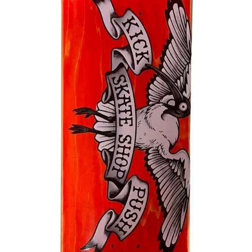 Kick Push American Pro Bin Chicken Orange 8.25 Skateboard Deck