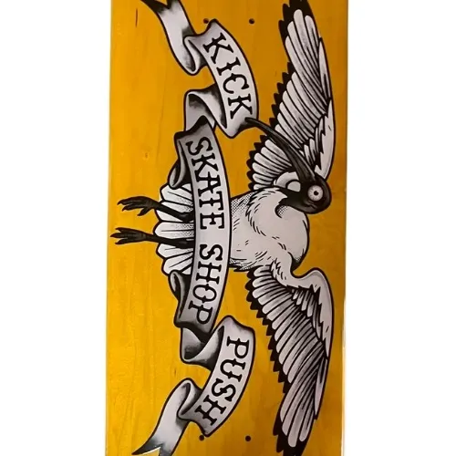 Kick Push American Pro Bin Chicken Yellow 8.5 Skateboard Deck