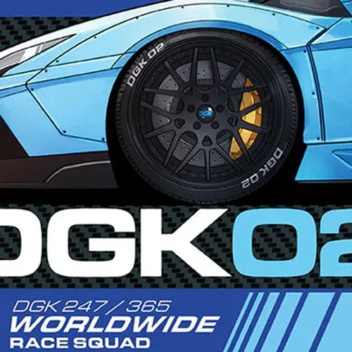 Dgk Turbo Skateboard Sticker