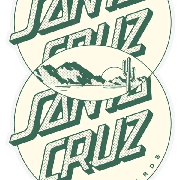 Santa Cruz Venn Dot Cream Grey Sticker