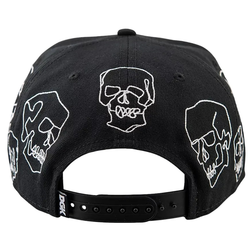DGK Vault Black Snapback Hat