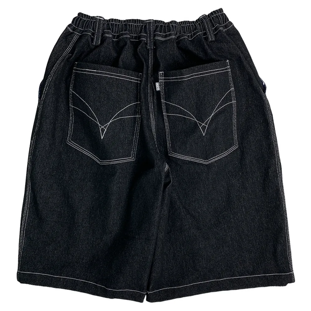 Televisi Star Baggy OG 3VX Black Denim Shorts