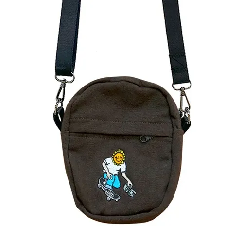 Televisi Star Sunny The Filmer Brown Denim Sling Shoulder Bag