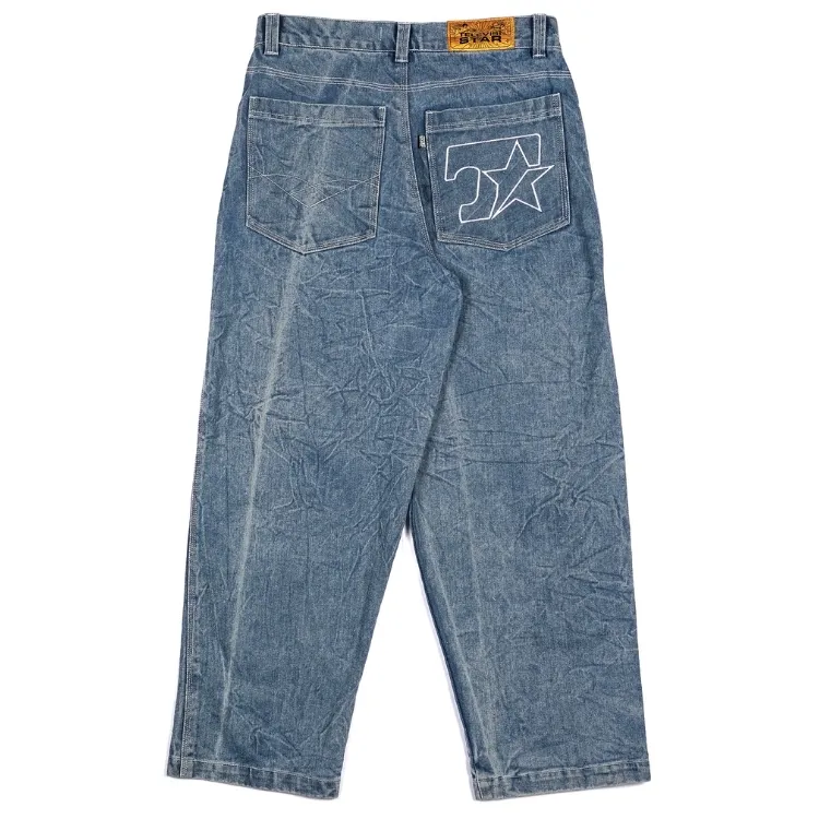 Televisi Star T Star Light Blue Washed Denim Pants