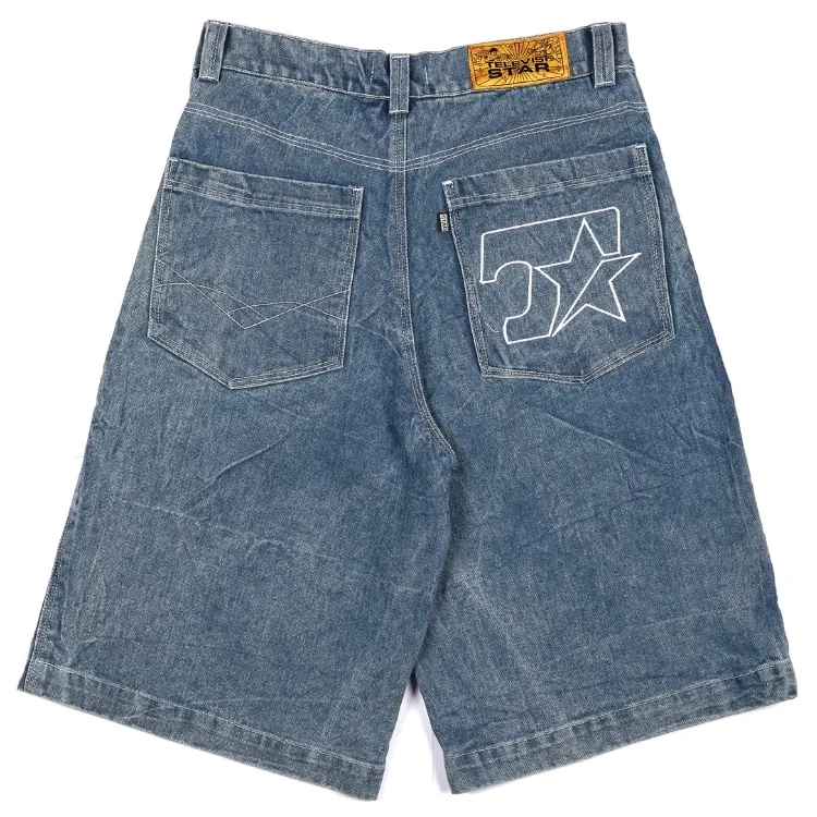 Televisi Star T Star Light Blue Washed Denim Shorts