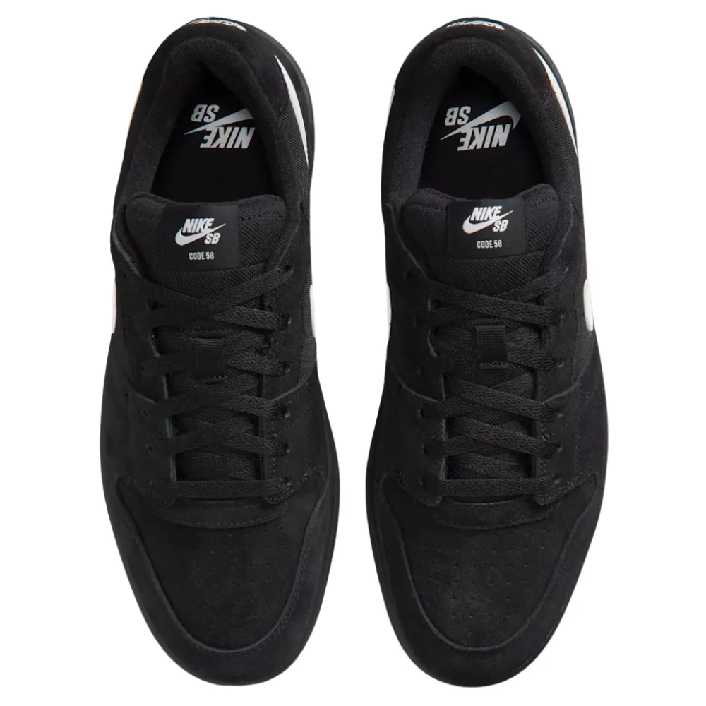 Nike SB Code 58 Black Light Brown Summit White Mens Skate Shoes