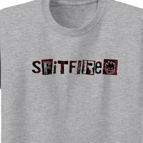 Spitfire Ransom Fill Heather Grey T-Shirt