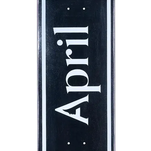 April OG Logo Foil 8.25 Skateboard Deck