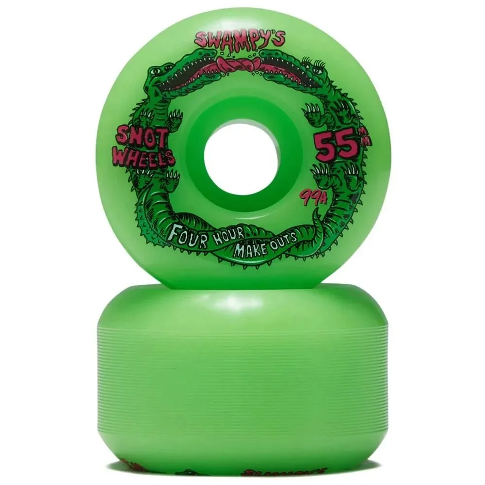Snot Wheel Co Swampy Four Hour Make Outs Conical 99A 55mm Skateboard Wheels