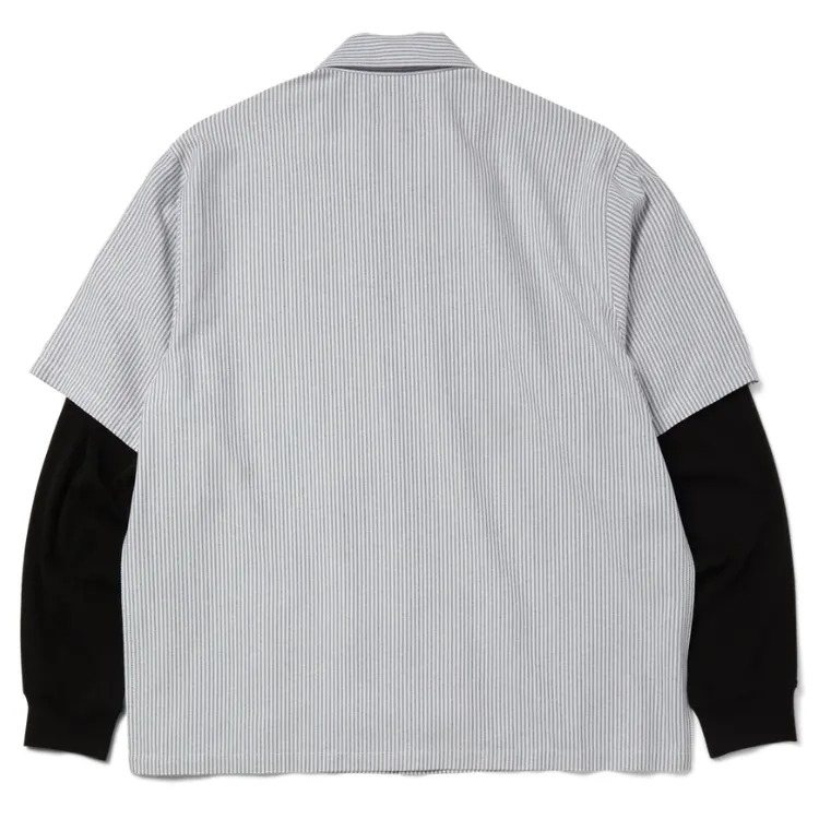 HUF X Spitfire Union Black White Button Up Long Sleeve Work Shirt
