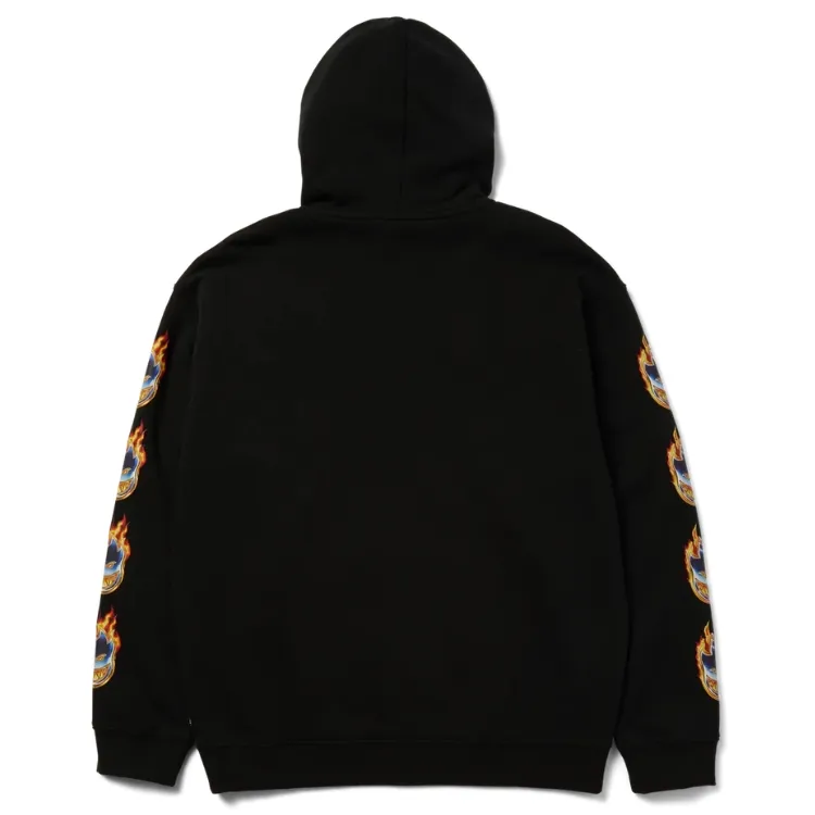 HUF X Spitfire Chrome Head Black Zip Hoodie