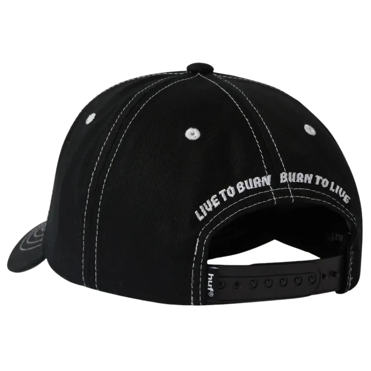 HUF X Spitfire Union Black Snapback Hat