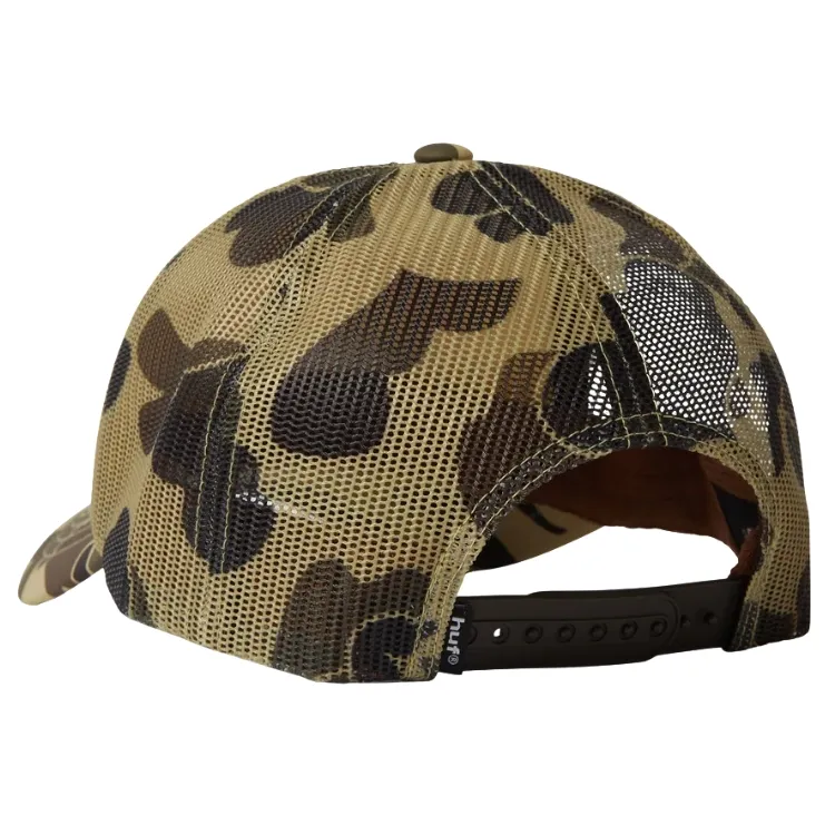 HUF X Spitfire Burn Forever Camo Trucker Hat