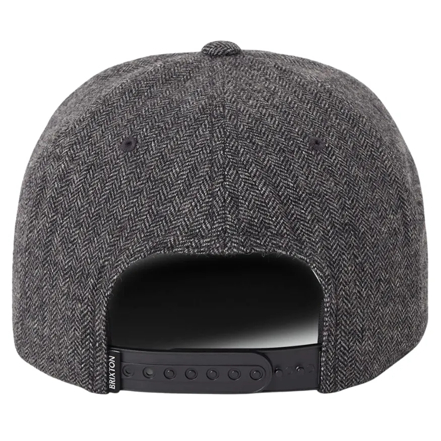 Brixton Dyson Black Herringbone Snapback Hat