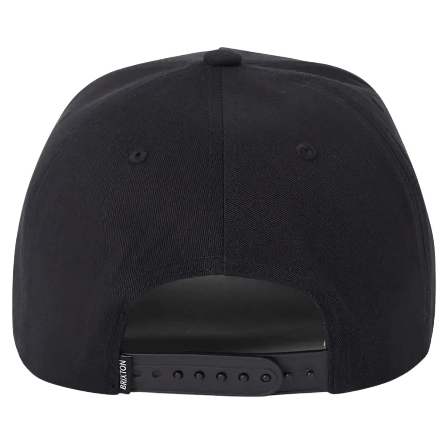 Brixton Stratton Black Snapback Hat