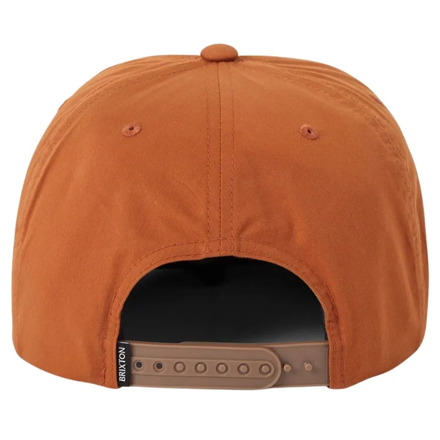 Brixton Grade Whitecap Caramel Snapback Hat
