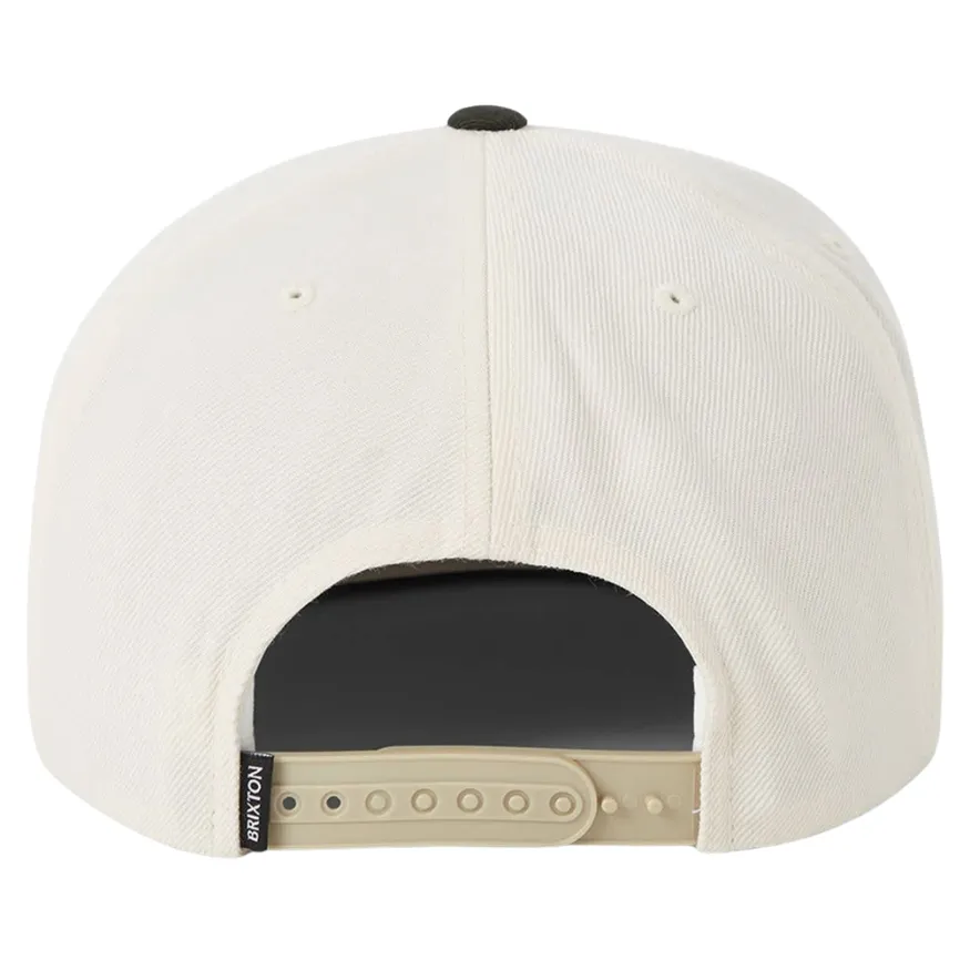 Brixton Oath III Wax Paper Dark Olive Snapback Hat