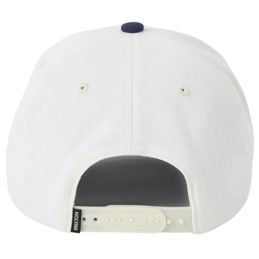 Brixton Crest C MP Wax Paper Navy Snapback Hat