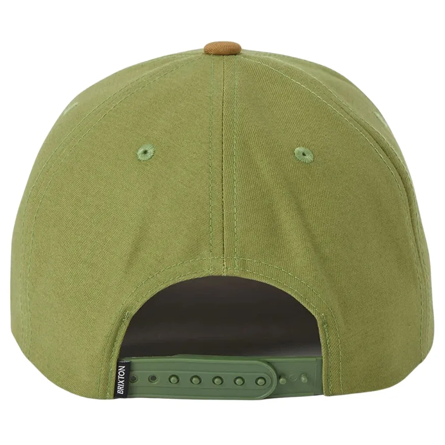 Brixton Ranch Moto Court Sublime Green Dusted Ochre Snapback Hat