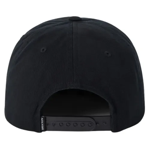 Brixton Trademark Black Snapback Hat