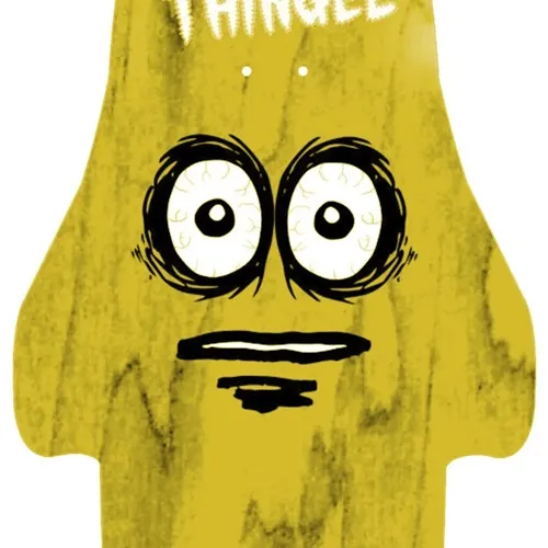 Heroin Wingy Thingee Yellow 15.25 Skateboard Deck