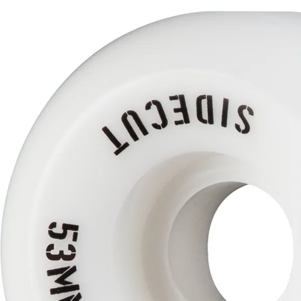 Mini Logo Side Cut White 95A 53mm Skateboard Wheels