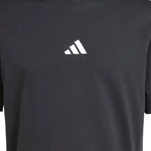 Adidas Essentials Small Logo Black White T-Shirt