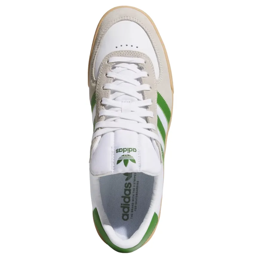 Adidas Glenburn Cloud White Crew Green Gum Shoes