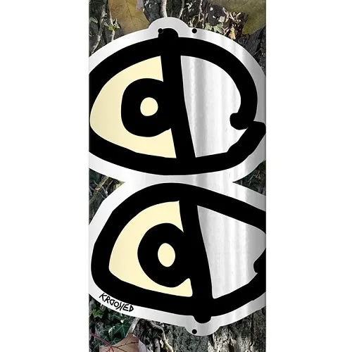 Krooked Team Eyes Camo Foil 8.5 Skateboard Deck