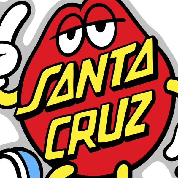 Santa Cruz Dot Guy Red Sticker