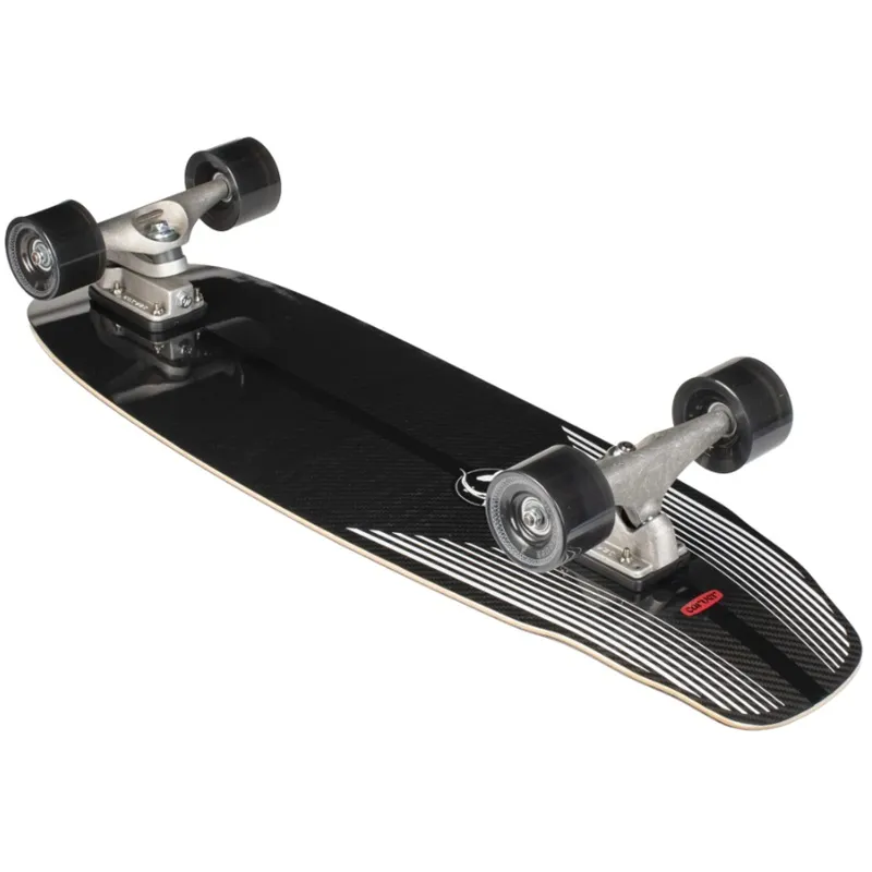 Carver Black Tip Carbon C7 Surfskate Skateboard