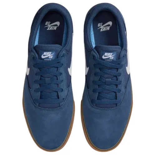 Nike SB Chron 2 Navy Light Brown White Mens Skate Shoes