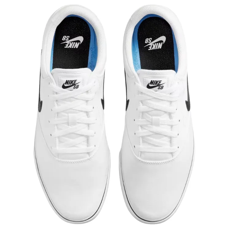 Nike SB Chron 2 Canvas White White Black Mens Skate Shoes