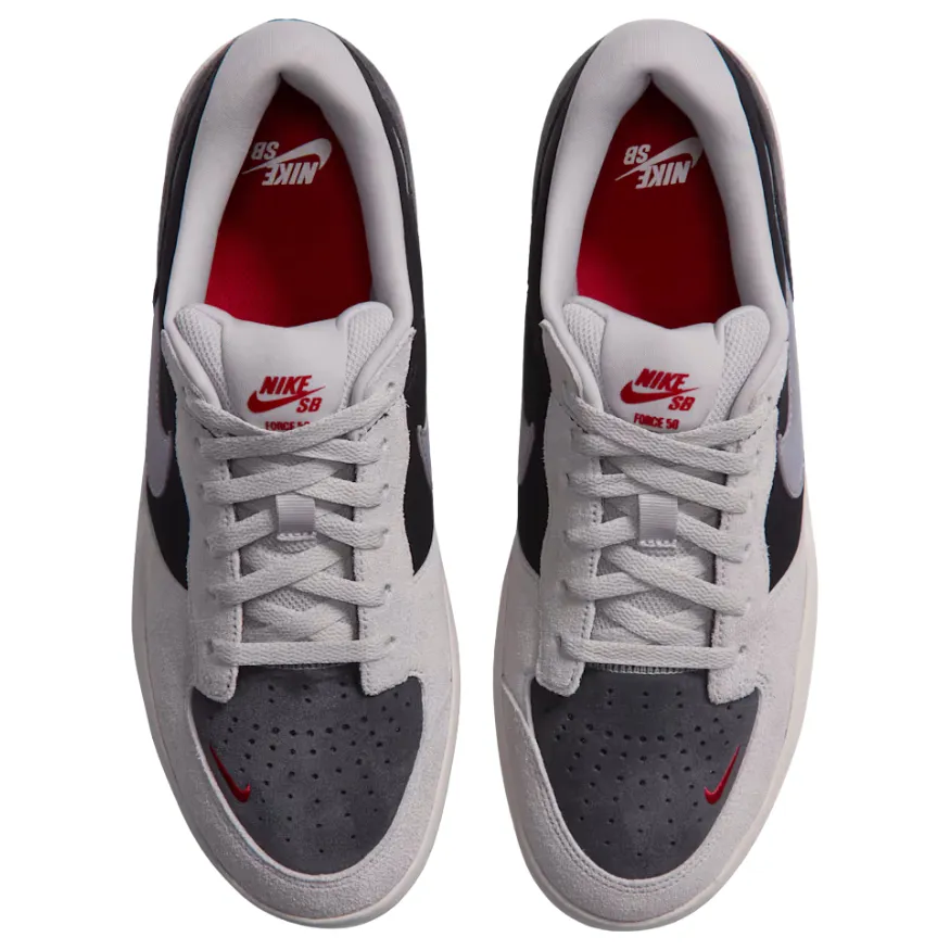 Nike SB Force 58 Black Light Iron Anthracite Grey Mens Skate Shoes